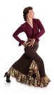 Falda flamenca Azabache II Marrón-7344C6 talla M