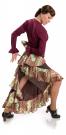 Falda flamenca Azabache II Marrón-7344C6 talla M
