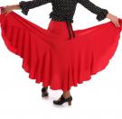Falda flamenca Giros Rojo