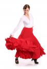 Falda flamenca Triana FL Rojo