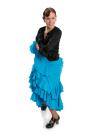 Falda flamenca Triana FL Azul talla S