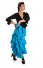 Falda flamenca Triana FL Azul talla S