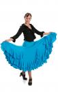 Falda flamenca Triana FL Azul talla S