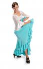 Falda flamenca Triana W Azul Claro talla S