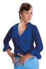 Blusa de flamenco azul