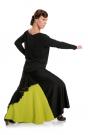 Falda Flamenca Limón Verde