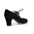 Zapato Flamenco Corado Calado Ante negro