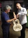 Juan Montes guitarra flamenca 132M blanca