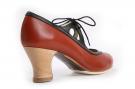 Zapato de baile Flamenco Candor Rubí/Negro
