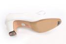Zapato de baile Flamenco Blucher cuero blanco premium talla 40
