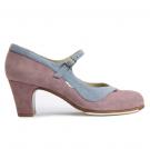 Zapato Flamenco Salon Correa II Ante Violeta/Dante
