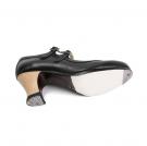 Zapato Flamenco Dos Correas Piel Negro