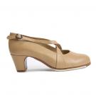 Zapato Flamenco Cruzado II Beige