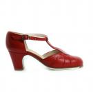 Zapato Flamenco Clásico Español IV Rojo