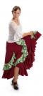 Falda flamenca Triana FL Burderos/Verde