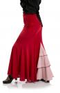 Falda flamenca Azabache VII Rojo-R6
