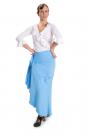 Falda flamenca La Tate Azul talla M