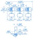 Clavijeros superiores para guitarra Gotoh