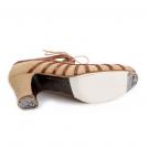 Zapato Flamenco Primor Ante Beige/Serpiente