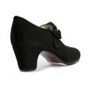 Zapato Flamenco Tablas Ante Negro