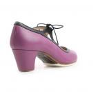 Zapato de baile Flamenco Candor Violeta/Negro