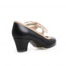 Zapato Flamenco Candor Negro/Ante Beige