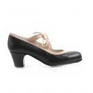 Zapato Flamenco Candor Negro/Ante Beige