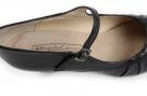 Zapato Flamenco Plisado Negro