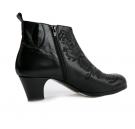 Zapato Flamenco Botín Bordado Negro