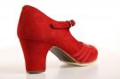 Zapato Flamenco Class Ante Rojo