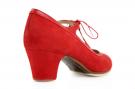 Zapatos de Baile Flamenco Modelo Candor Ante Rojo Ba