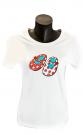 Camiseta flamenco blanco talla M + L