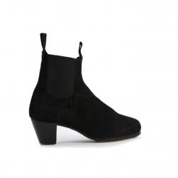 Zapato Flamenco Boto II Normal Ante Negro