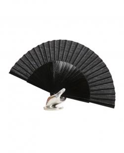Abanico negro 27cm.