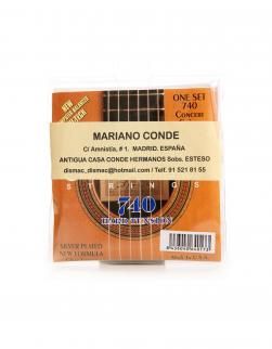 Cuerdas de guitarra Conde 740 tensión fuerte