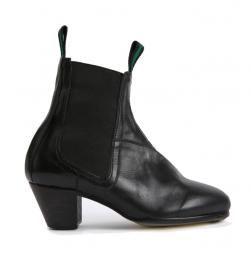 Botas flamenco en cuero negro