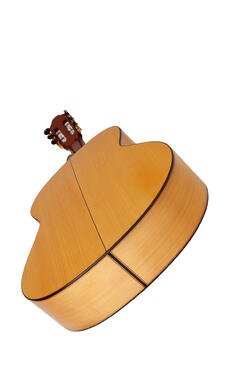 Navarro flamenco guitarra blanca ciprés
