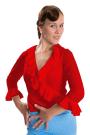 Blusa de flamenco roja