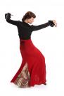 Falda flamenca Azabache VII Bur/73-44C6