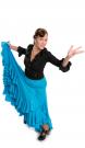 Falda flamenca Triana FL Azul talla S