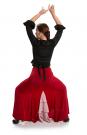 Falda flamenca Azabache VII Rojo-R6