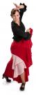 Falda flamenca Azabache VII Rojo-R6