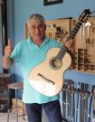 Jerónimo Maya guitarra flamenca blanca 2017 Serres LXLVII