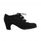 Zapato Flamenco Antiguo Negro Ante