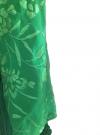 Mantón de seda verde con bordados hechos a mano