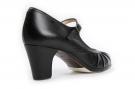 Zapato Flamenco Plisado Negro