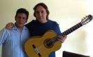 Navarro flamenco guitarra blanca ciprés