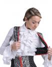 Blusa blanca de flamenco bordado por La Tate